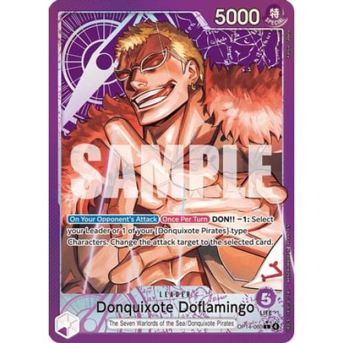 Donquixhote Doflamingo (Alternate Art) OP14-060 L The Azure