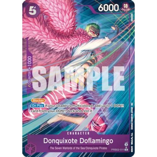 Donquixote Doflamingo (Alternate Art) PRB02-011 R Premium
