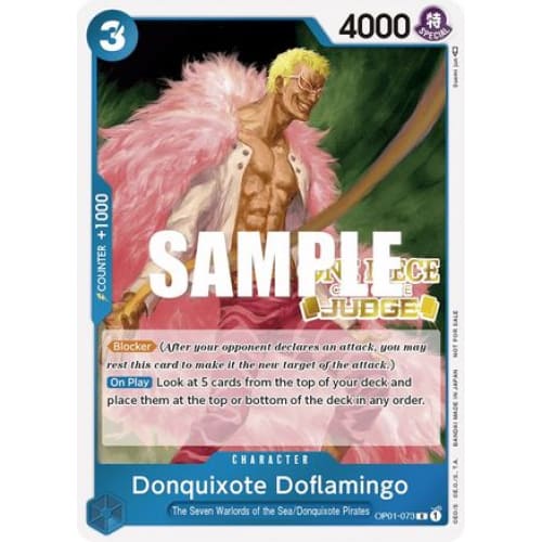 Donquixote Doflamingo (Judge) OP01-073 PR One Piece