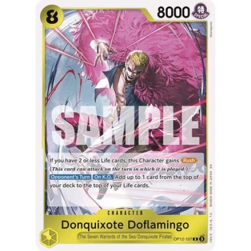 Donquixote Doflamingo OP12-107 R Legacy of the Master Foil