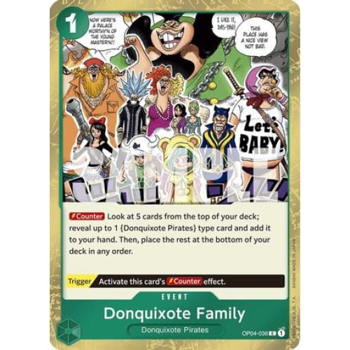 Donquixote Family (Jolly Roger Foil) OP04-036 C Premium