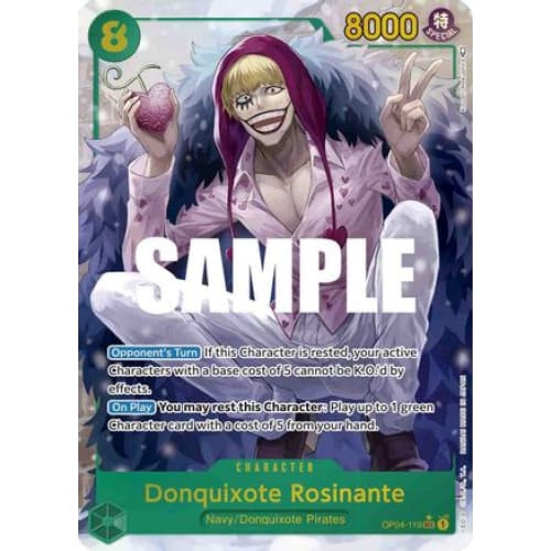 Donquixote Rosinante (Alternate Art) OP04-119 SEC Kingdoms