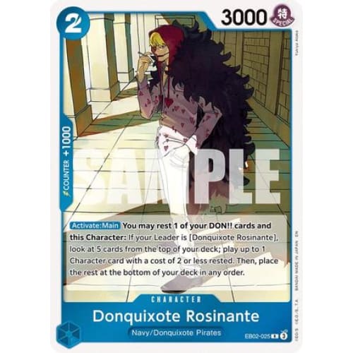 Donquixote Rosinante EB02-025 R Extra Booster: Anime 25th