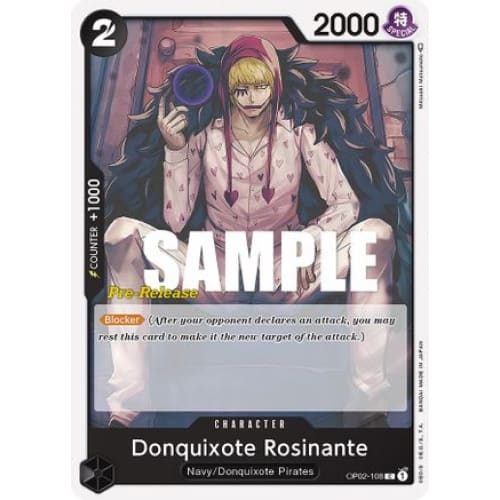 Donquixote Rosinante OP02-108 C Paramount War Pre-Release