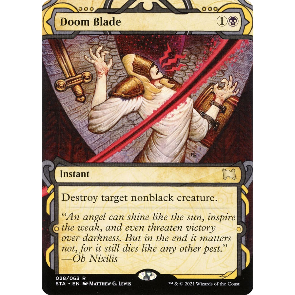 Doom Blade (STA-028): (Showcase) (Borderless) - Single