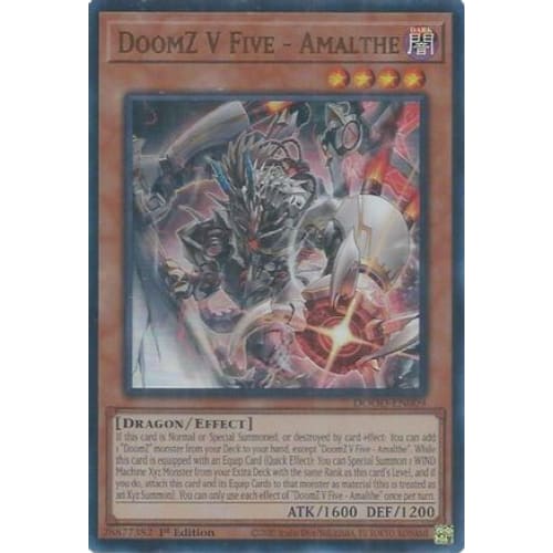 DoomZ V Five - Amalthe - DOOD-EN009 Ultra Rare 1st Edition
