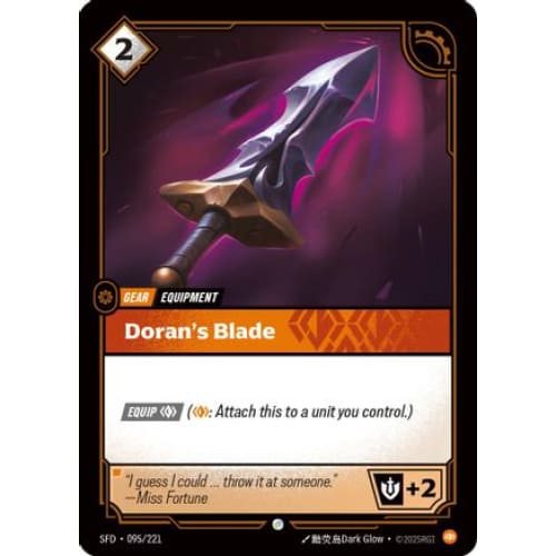 Doran’s Blade (095/221) - Spiritforged Foil - Single