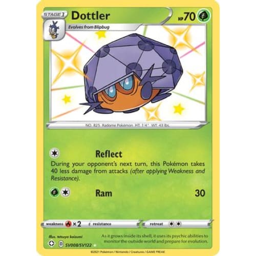 Dottler (SV008/122) Rare Shiny Holofoil - Single