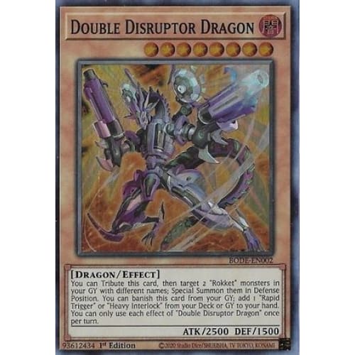 Double Disruptor Dragon - BODE-EN002 Super Rare 1st Edition
