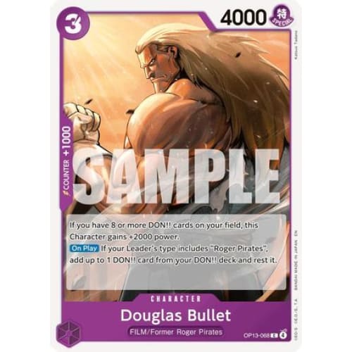 Douglas Bullet OP13-068 C Carrying On His Will - Single