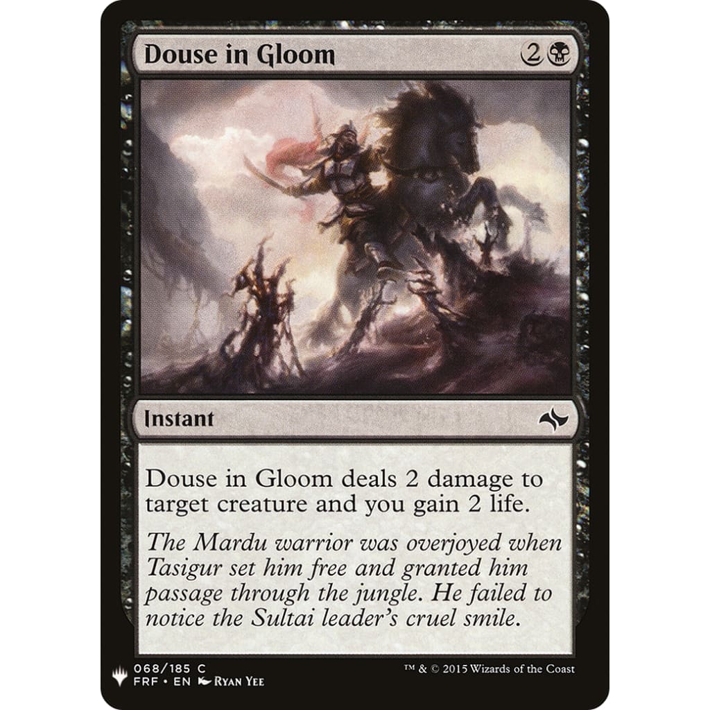 Douse in Gloom (PLST-FRF-68) - Single