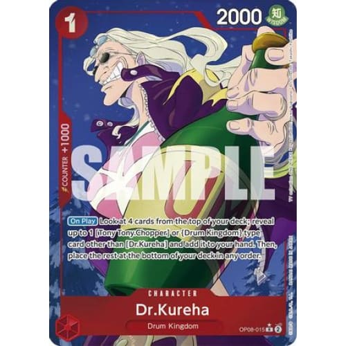 Dr.Kureha (Parallel) OP08-015 R Two Legends Foil - Single