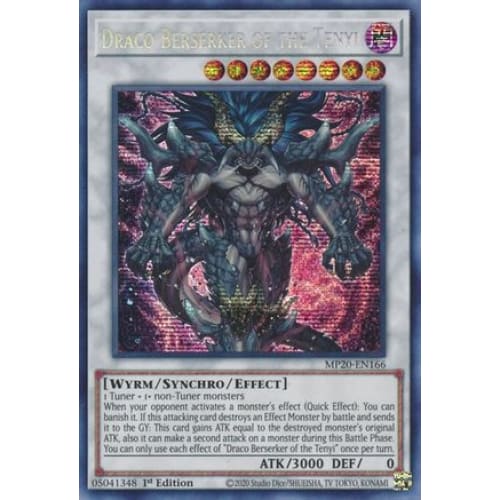 Draco Berserker of the Tenyi (MP20-EN166) Prismatic Secret