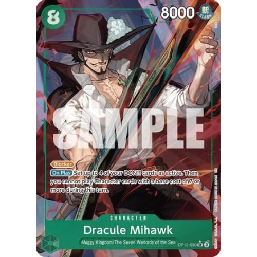 Dracule Mihawk (Alternate Art) OP12-030 SR Legacy