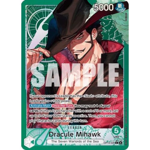 Dracule Mihawk (Alternate Art) OP14-020 L The Azure Sea’s