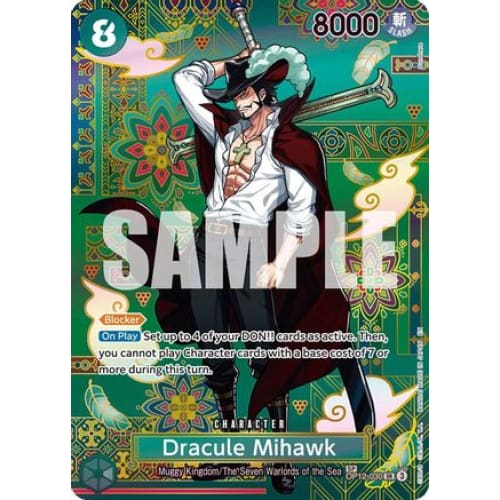 Dracule Mihawk - OP12-030 (SP) SR The Azure Sea’s Seven