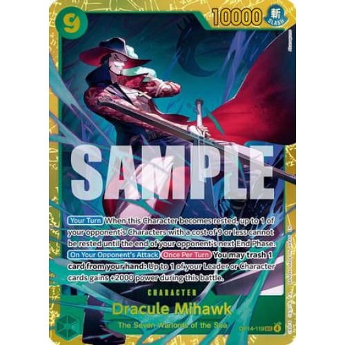Dracule Mihawk - OP14-119 SEC The Azure Sea’s Seven Foil