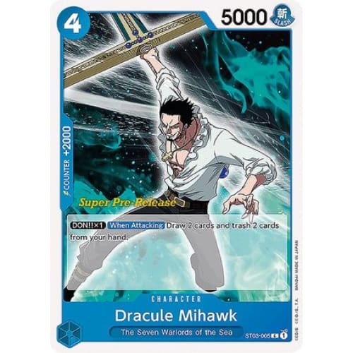Dracule Mihawk ST03-005 C Super Pre-Release Starter Deck 3: