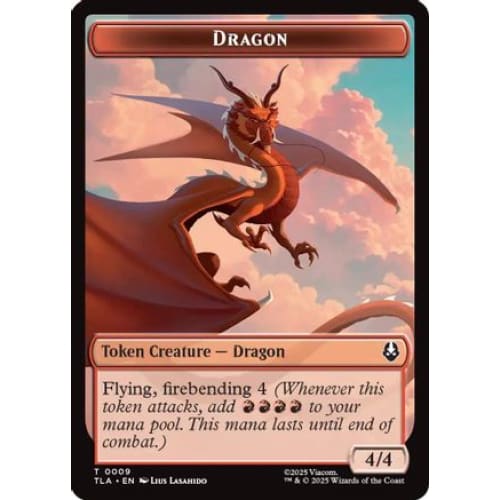 Dragon // Food (0019) Double-Sided Token (TLA-9 19) Foil