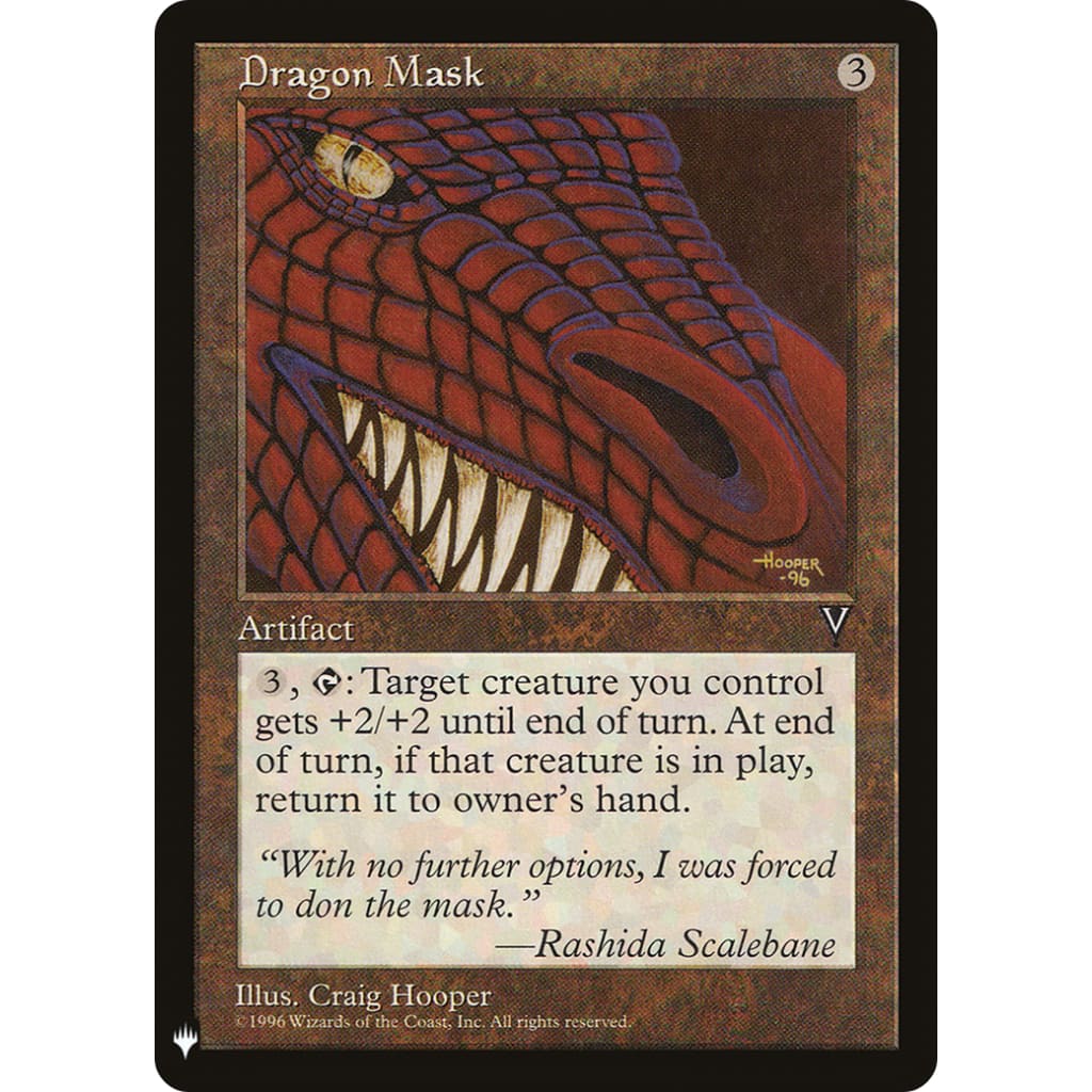 Dragon Mask (PLST-VIS-144) - Single