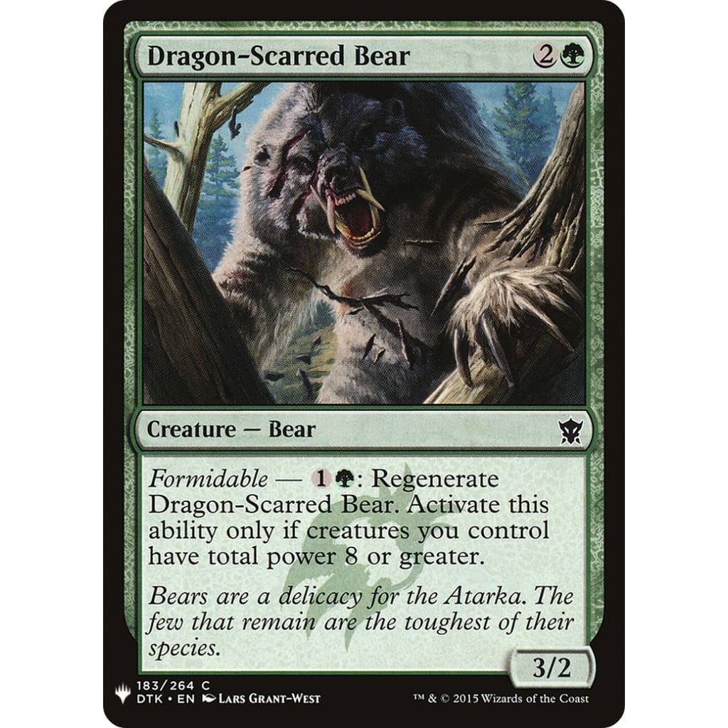 Dragon-Scarred Bear (PLST-DTK-183) - Single