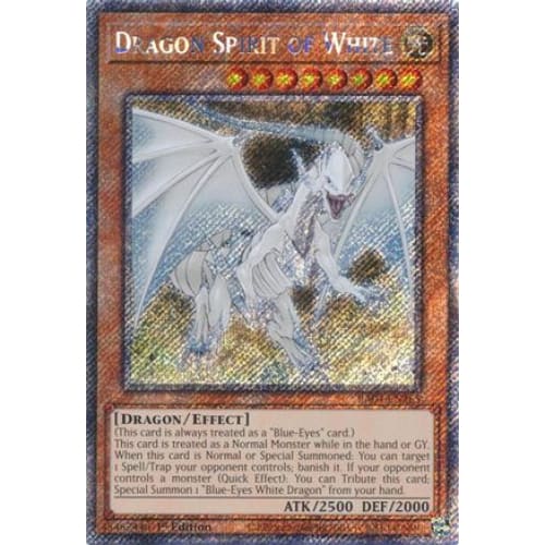Dragon Spirit of White (Platinum Secret Rare) - RA04-EN265