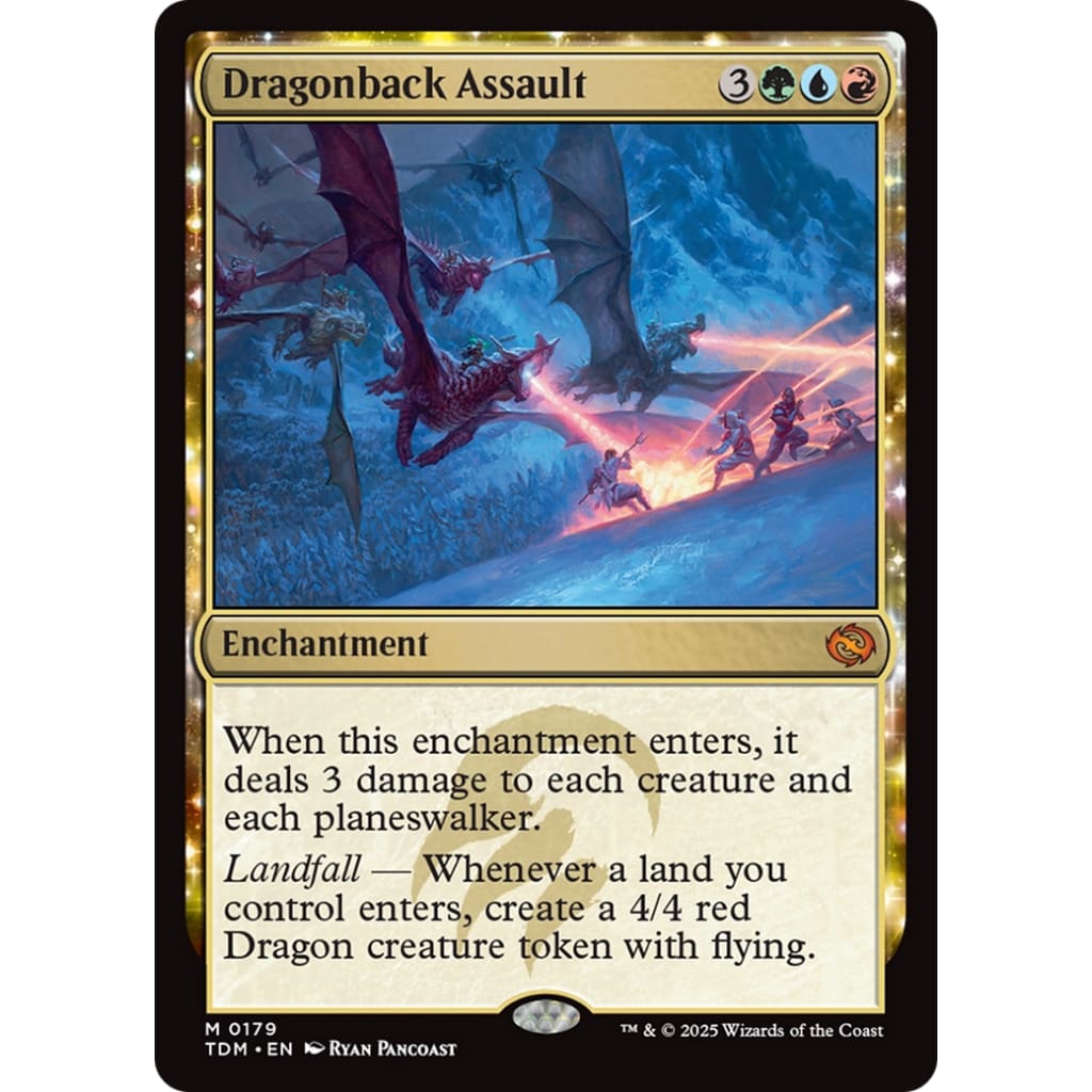 Dragonback Assault (TDM-179): (enchantment) Foil - Single