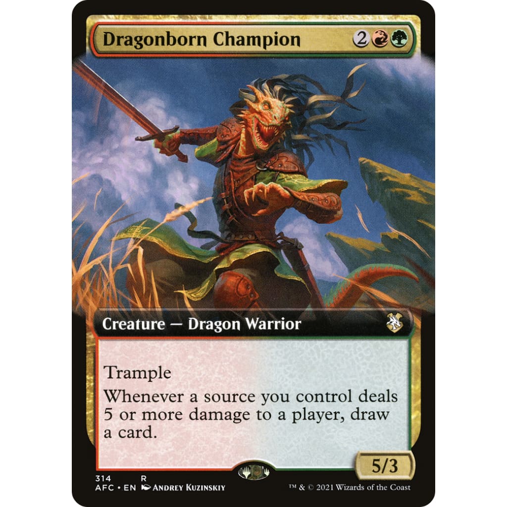 Dragonborn Champion (AFC-314): (Extended Art) - Single