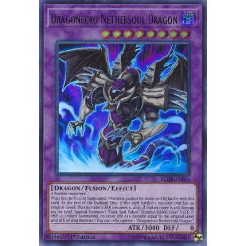 Dragonecro Nethersoul Dragon (BLHR-EN066) Ultra Rare 1st