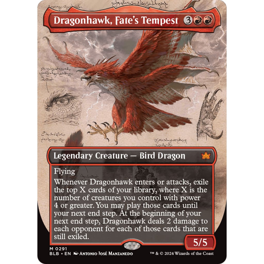 Dragonhawk Fate’s Tempest (BLB-291): (Showcase)