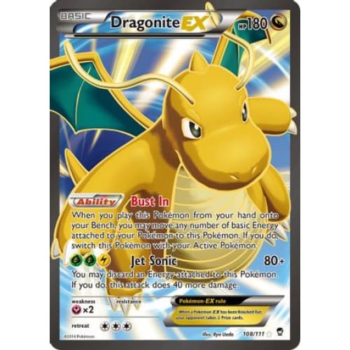 Dragonite-EX (108/111) Ultra Rare Holofoil - Single