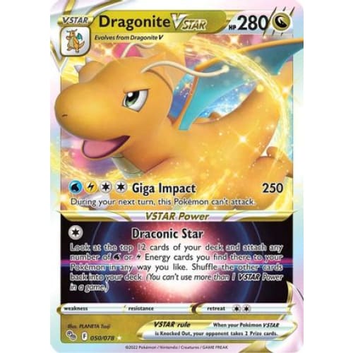 Dragonite VSTAR (050/078) Rare Holo Holofoil - Single