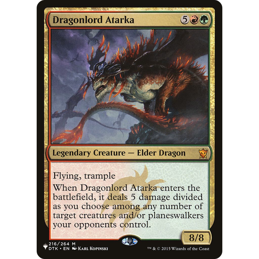 Dragonlord Atarka (PLIST-438) - Single