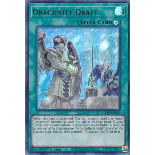 Dragunity Draft (GFTP-EN039) Ultra Rare 1st Edition - Single