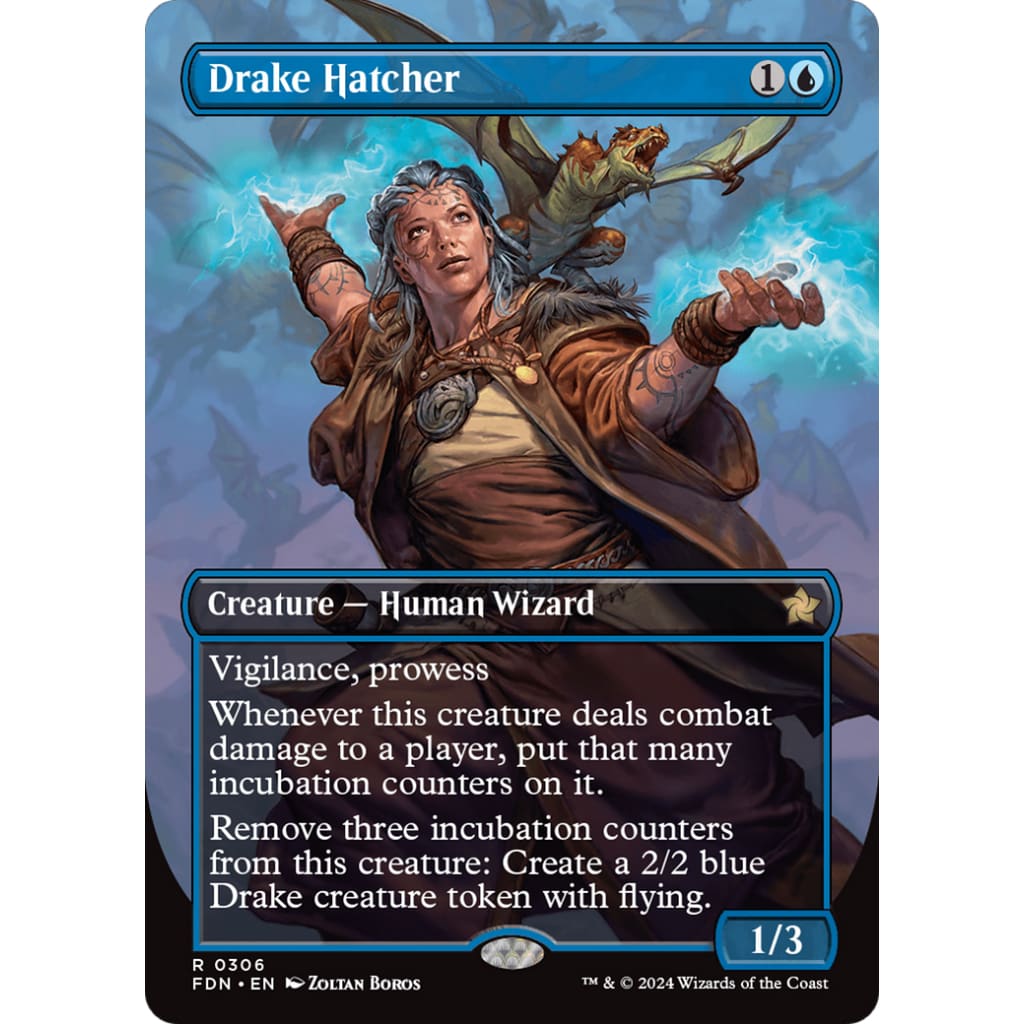 Drake Hatcher (FDN-306) (Borderless) Foil - Single