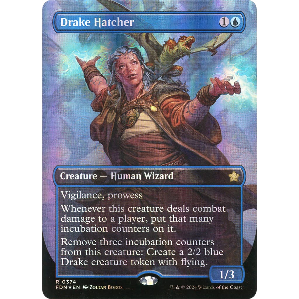 Drake Hatcher (FDN-374) (Borderless) Foil - Single