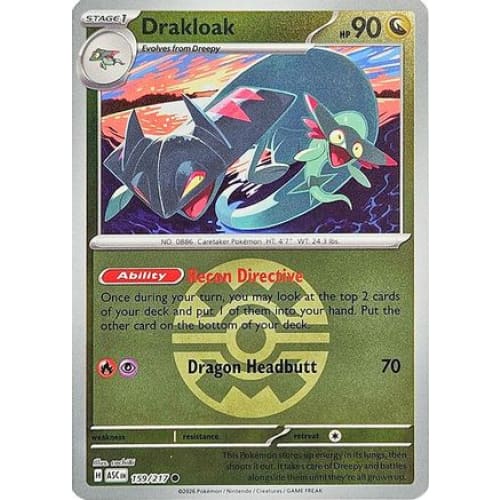 Drakloak - 159/217 (Quick Ball) (159) Common Reverse