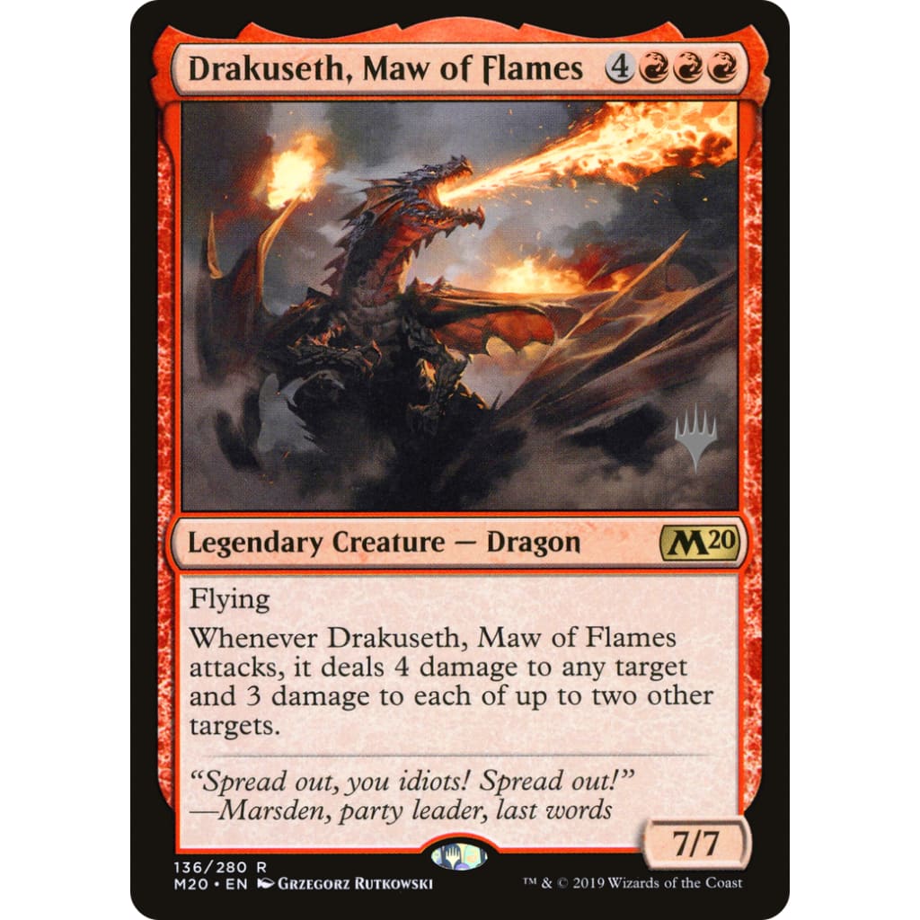 Drakuseth Maw of Flames (PM20-136P) Foil - Single
