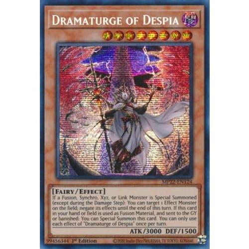Dramaturge of Despia (MP22-EN124) Prismatic Secret Rare 1st