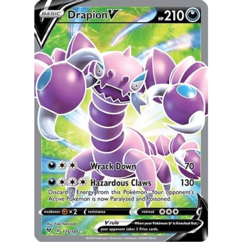 Drapion V (175/185) Ultra Rare Holofoil - Single