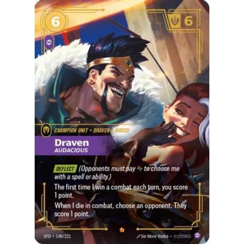 Draven - Audacious (148/221) - Spiritforged Foil - Single