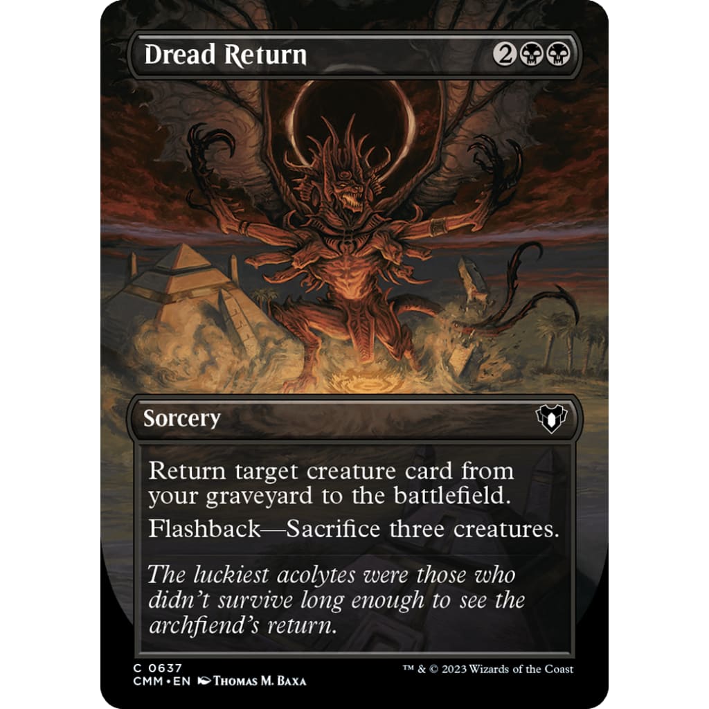 Dread Return (CMM-637) (Borderless) Foil - Single