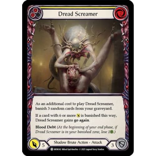 Dread Screamer (Yellow) (MONARCH) 1st Edition - Single