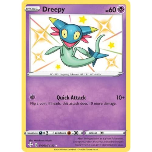 Dreepy (SV060/122) Rare Shiny Holofoil - Single