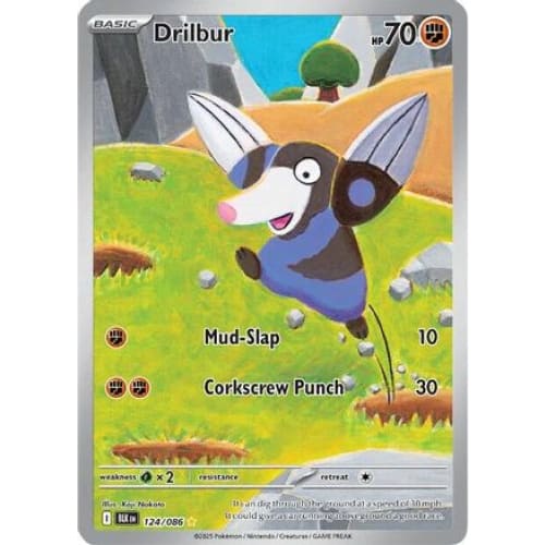 Drilbur - 124/086 (124) Illustration Rare Holofoil - Single
