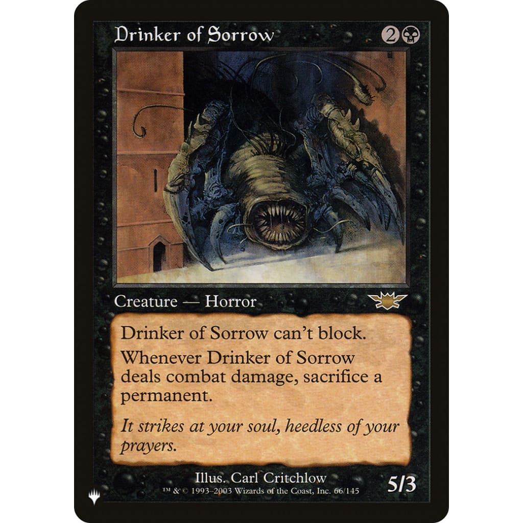 Drinker of Sorrow (PLST-LGN-66) - Single