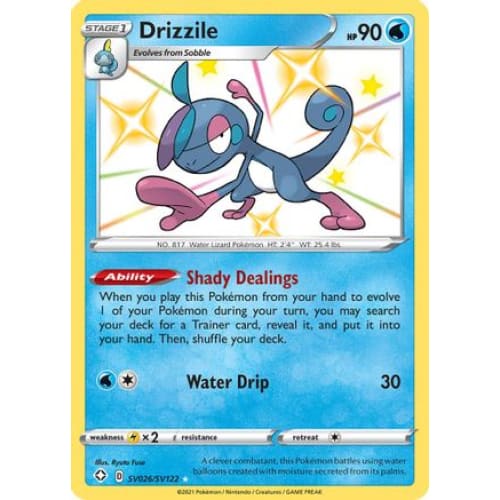 Drizzile (SV026/122) Rare Shiny Holofoil - Single