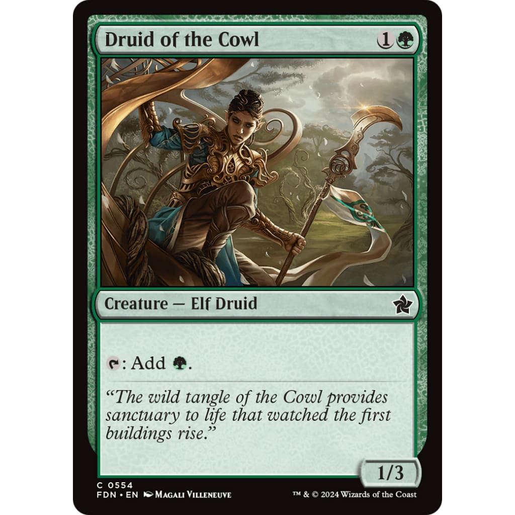 Druid of the Cowl (FDN-554) - Single