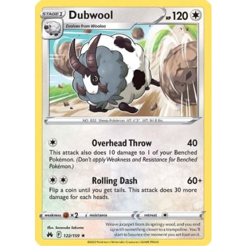 Dubwool (122) Rare Classic - Single