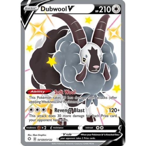 Dubwool V (SV120/122) Holo Rare Holofoil - Single